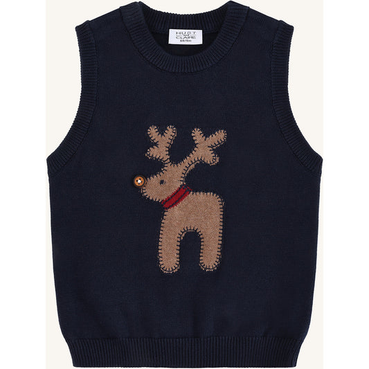 Hust & Claire HCPerry Deer Knitwear 4150 More Navy