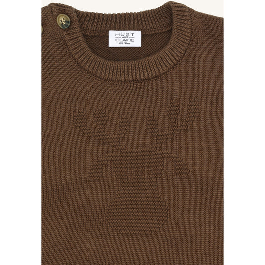 Hust & Claire HCPerry Moose Knitwear 3576 Brown Stone