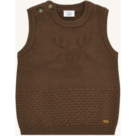 Hust & Claire HCPerry Moose Knitwear 3576 Brown Stone