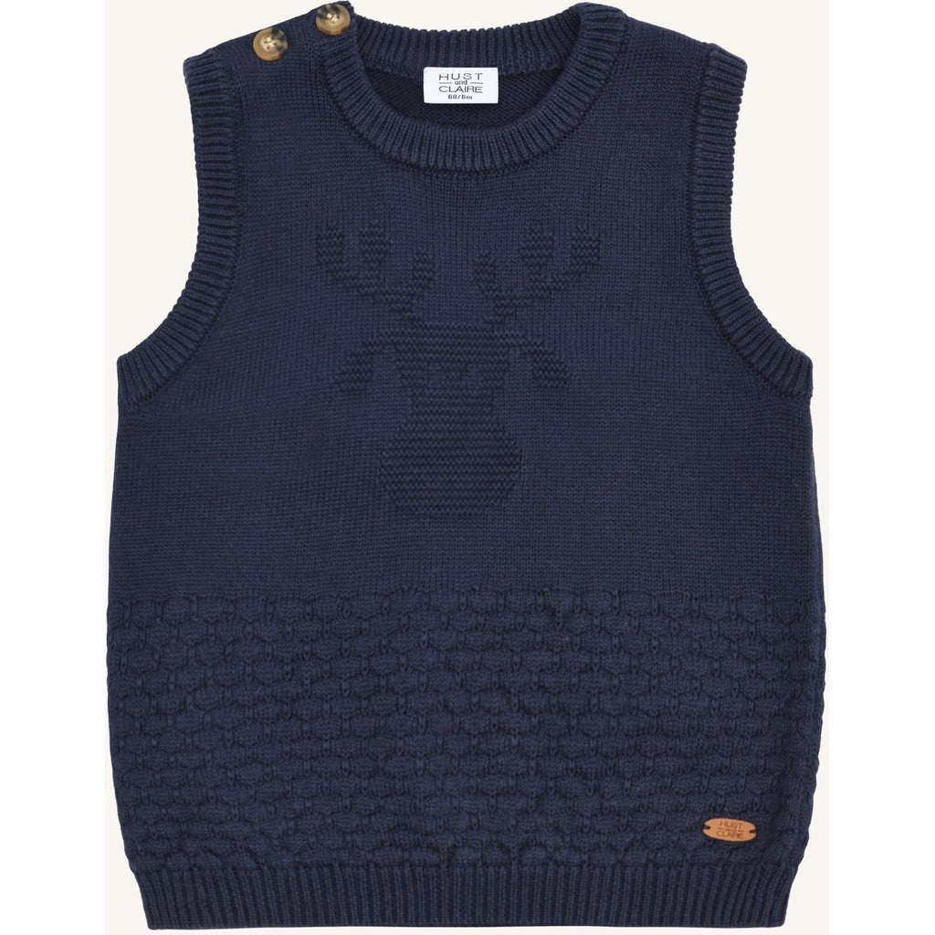 Hust & Claire HCPerry Moose Knitwear 4150 More Navy