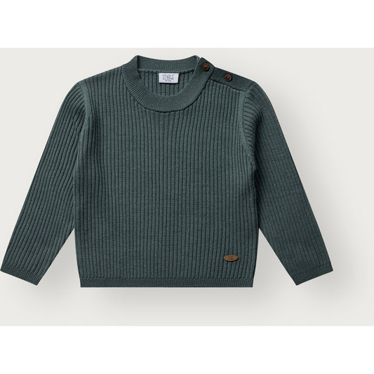 Hust & Claire HCPil Wool Rib Pullover 3484 Balsam Green