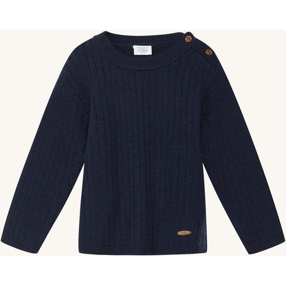 Hust & Claire HCPil Wool Rib Pullover 4150 More Navy