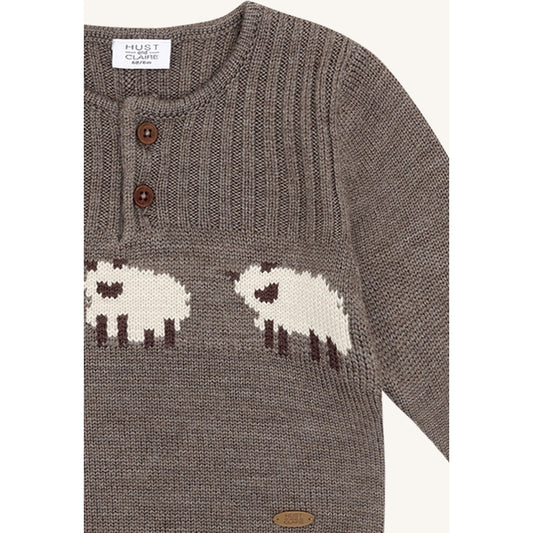 Hust & Claire HCPil Wool Sheep Pullover 3232 Deer Melange