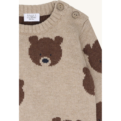 Hust & Claire HCPilou Bear Pullover 3552 Beige Melange