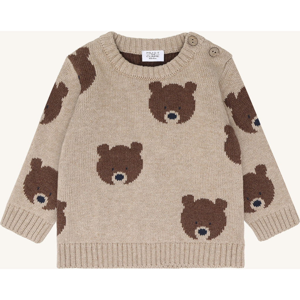 Hust & Claire HCPilou Bear Pullover 3552 Beige Melange