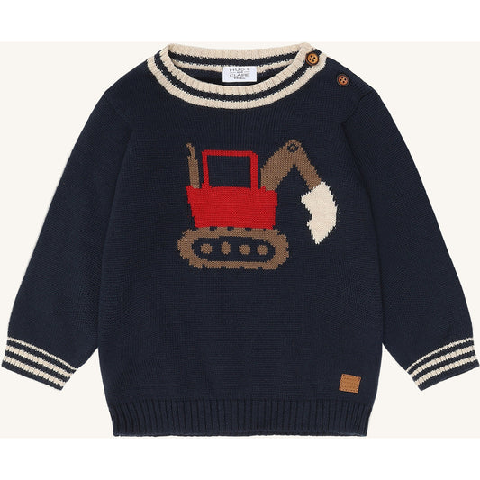 Hust & Claire HCPilou Knit Backhoe Pullover 4150 More Navy
