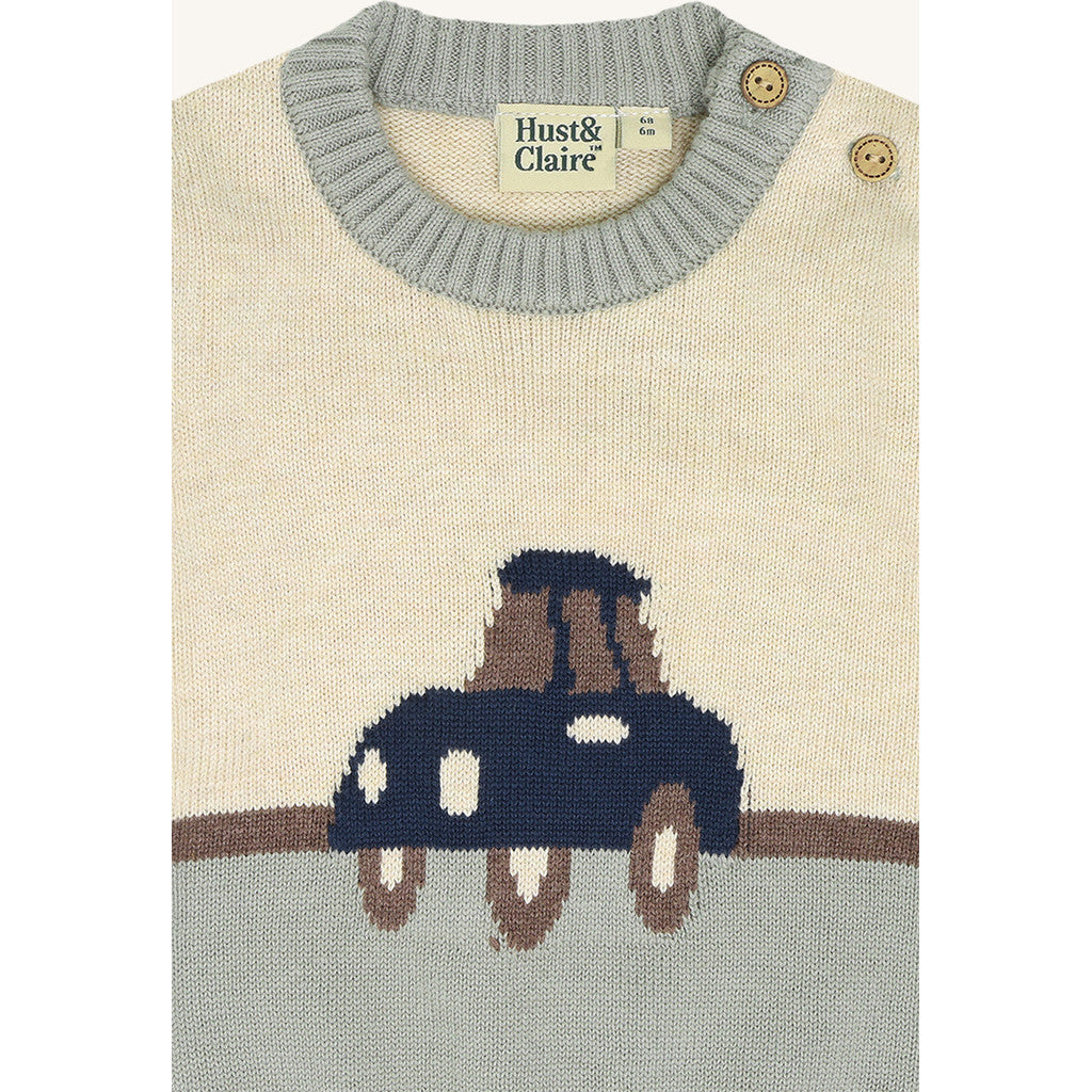 Hust & Claire HCPilou Old Car Pullover 4440 Forest Fog