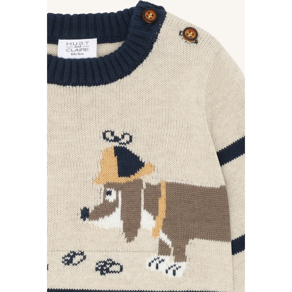 Hust & Claire HCPilou Tracking Dog Pullover 1290 Wheat Melange