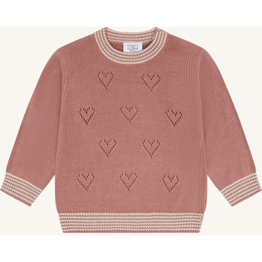 Hust & Claire HCPos Knit Heart Pullover 3653 Old Rosie