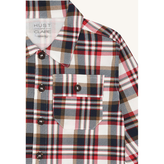 Hust & Claire HCRavn Fall Check Shirts 4373 Warm Red