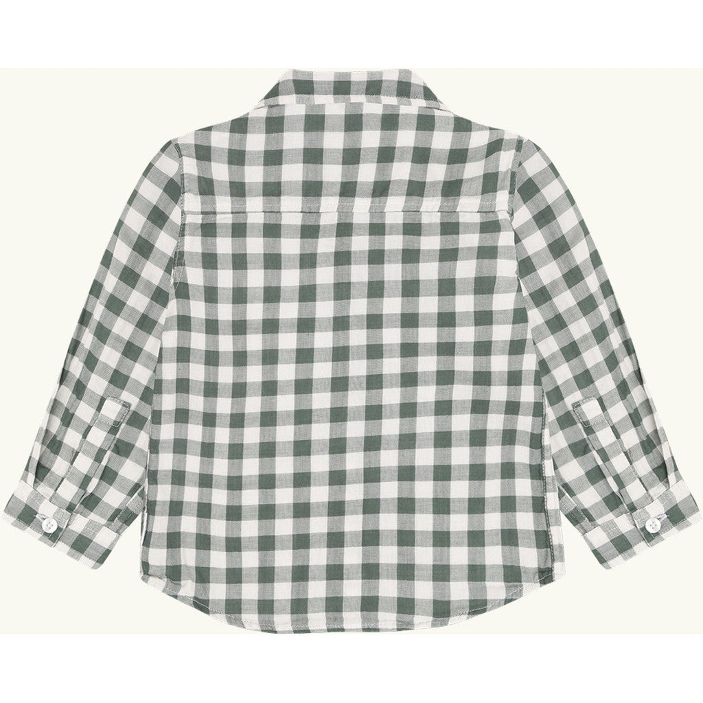 Hust & Claire HCRavn Muslin Check Shirts 3484 Balsam Green