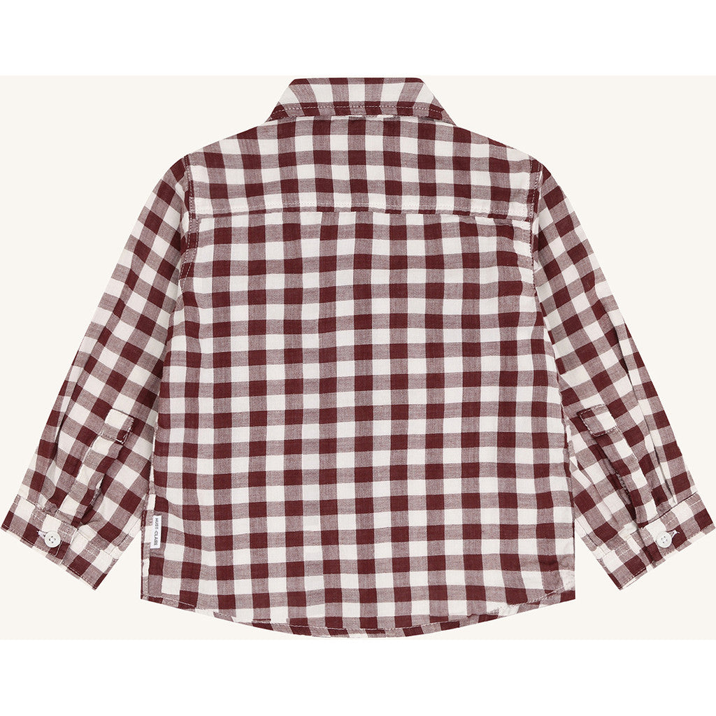 Hust & Claire HCRavn Muslin Check Shirts 4361 Red Chocolate