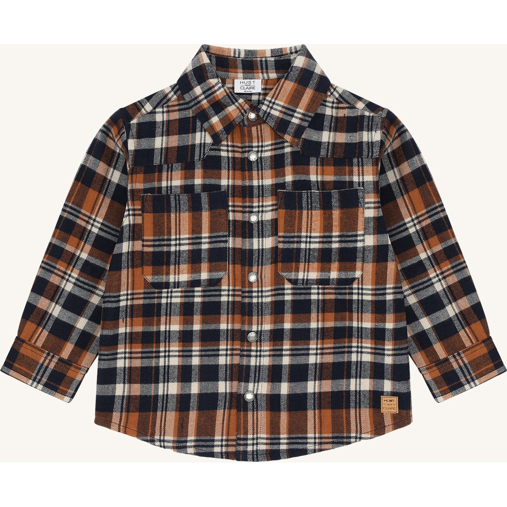 Hust & Claire HCRavn Urban check Shirts 4150 More Navy