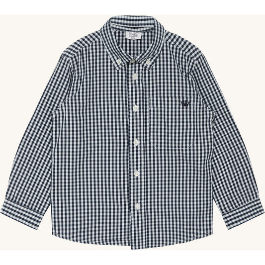 Hust & Claire HCRene Check Shirts 3150 Navy