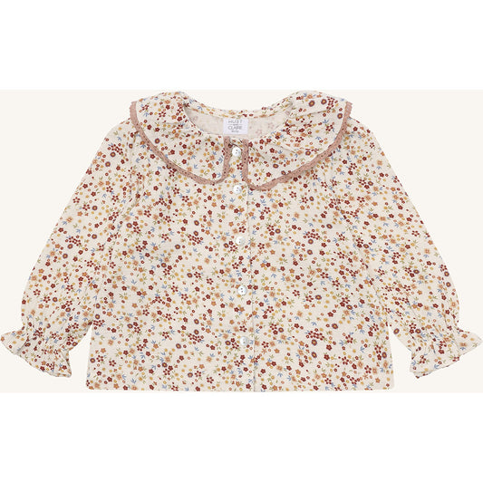 Hust & Claire HCRoselyn AOP Little small Shirts 4501 French Oak