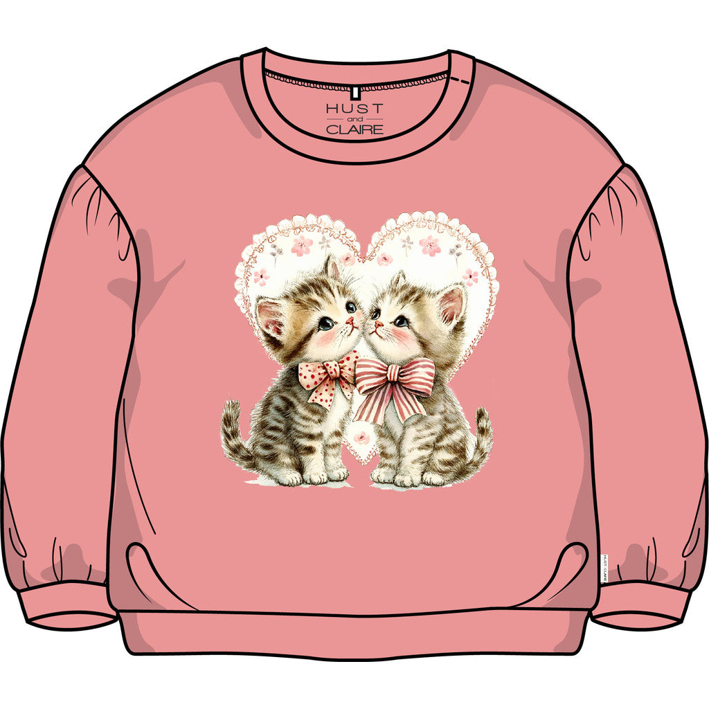 Hust & Claire HCSara Kitten love Sweatshirt 3709 Sorbet