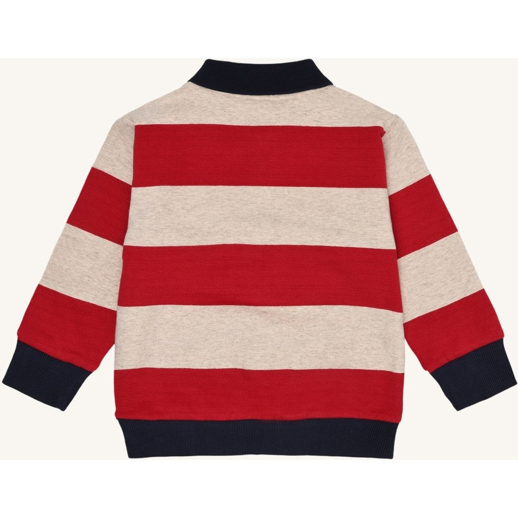 Hust & Claire HCSejer Colorblock Sweatshirt 4373 Warm Red