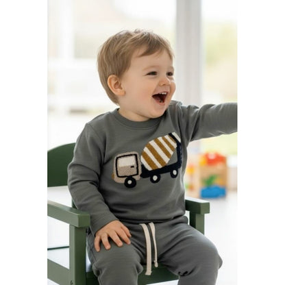 Hust & Claire HCSejer Mixer Truck T-shirt L/S 3484 Balsam Green