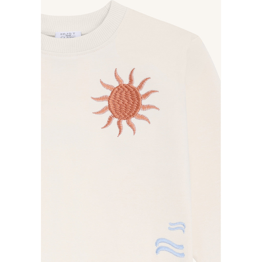 Hust & Claire HCSejer Palms Sweatshirt 3517 Sandshell