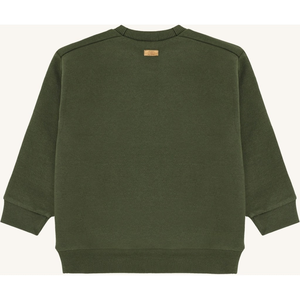 Hust & Claire HCSejer Snow Leopard Sweatshirt 3461 Deep Ivy