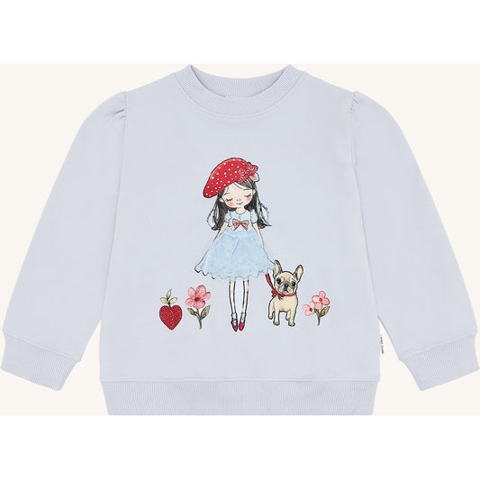 Hust & Claire HCSicillia French Girl Sweatshirt 4106 A Bit Blue