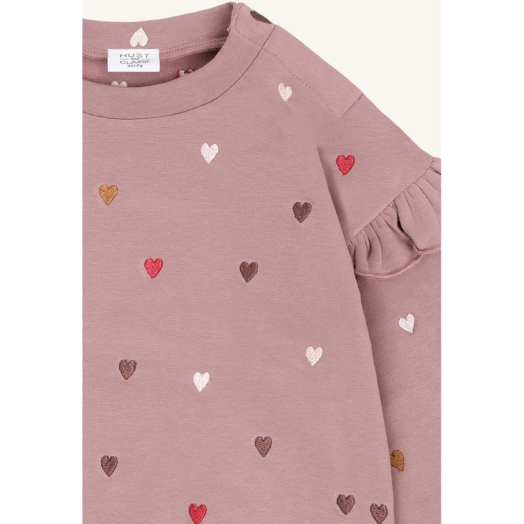 Hust & Claire HCSicillia Heartbeat Sweatshirt 3875 Heather