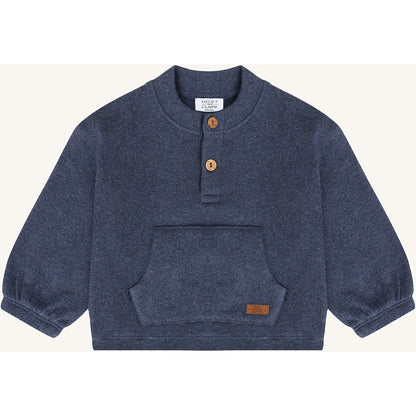 Hust & Claire HCSigurt Fine knit Sweatshirt 3180 Vintage Indigo