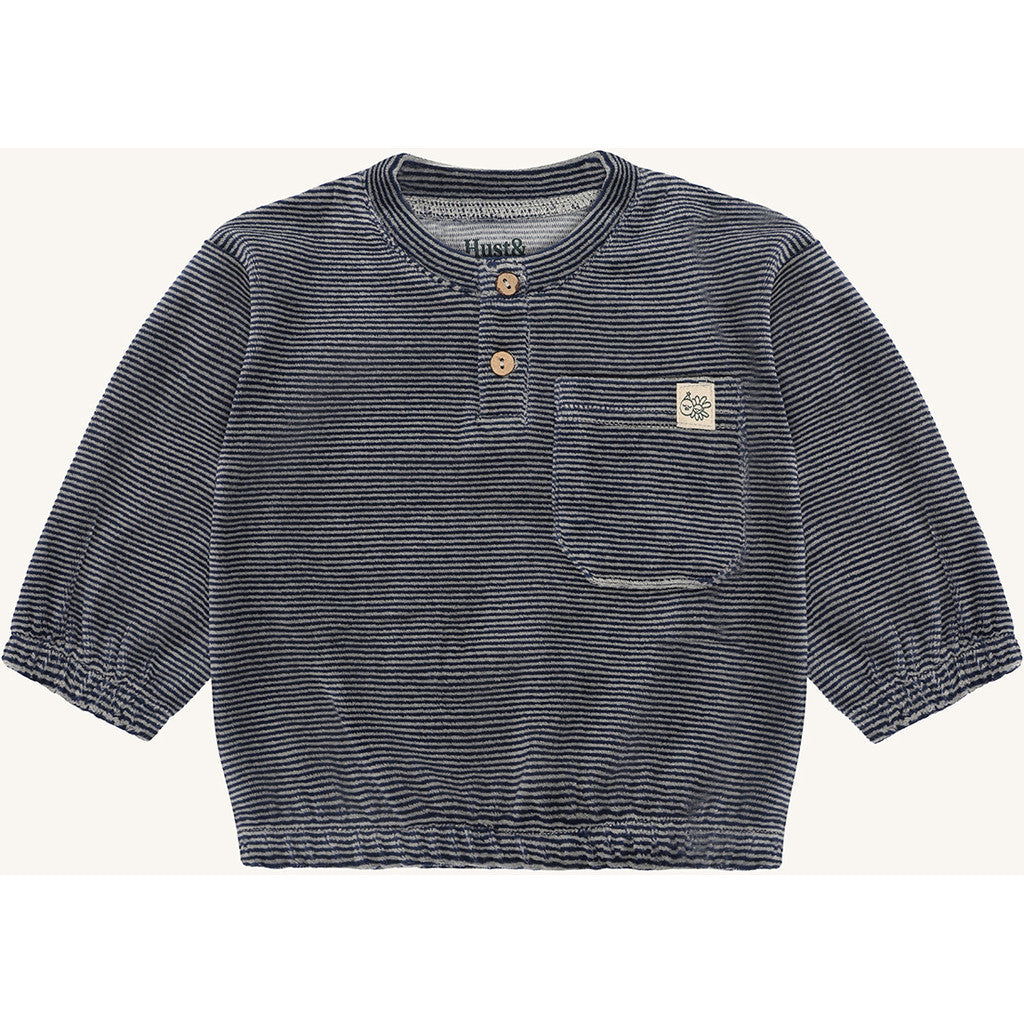 Hust & Claire HCSigurt Stripe Sweatshirt 3146 Blues