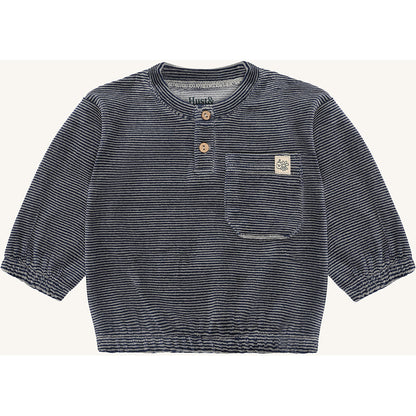Hust & Claire HCSigurt Stripe Sweatshirt 3146 Blues