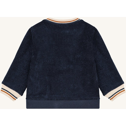 Hust & Claire HCSofus Ribbed velour Sweatshirt 4150 More Navy
