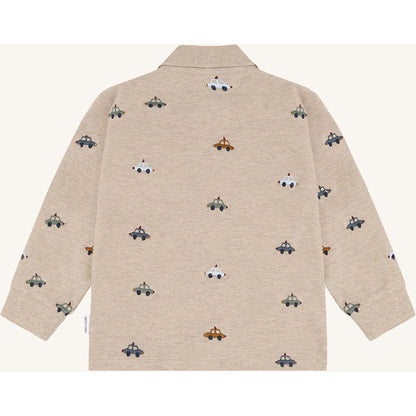 Hust & Claire HCStevie Police emb. Polo L/S 3552 Beige Melange