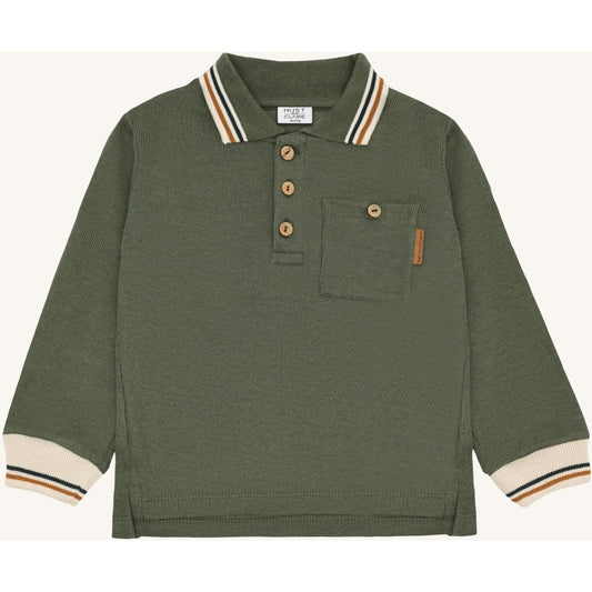 Hust & Claire HCStevie Polo stripes Polo L/S 3461 Deep Ivy