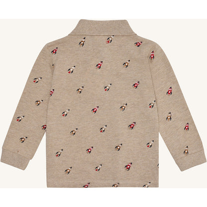 Hust & Claire HCStevie Space embroidery Polo L/S 3554 Biscuit