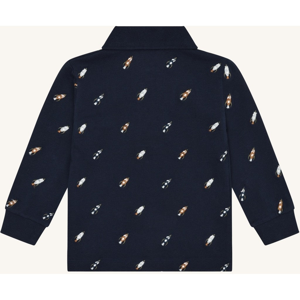Hust & Claire HCStevie Space embroidery Polo L/S 4150 More Navy