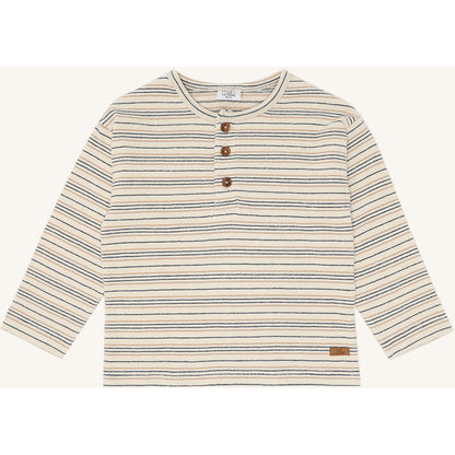 Hust & Claire HCSune Knitted stripe T-shirt L/S 3272 Snow White