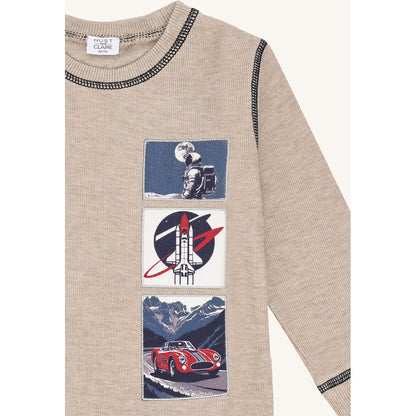 Hust & Claire HCSune Space T-shirt L/S 3554 Biscuit
