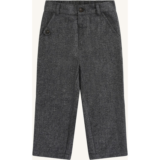 Hust & Claire HCTage  Herringbone Trousers 1202 Grey Blend
