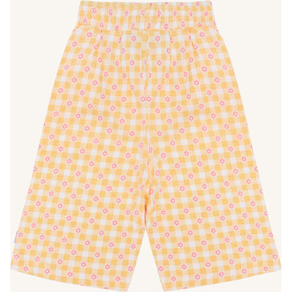 Hust & Claire HCTeah Flower Check Trousers 4614 Nectar