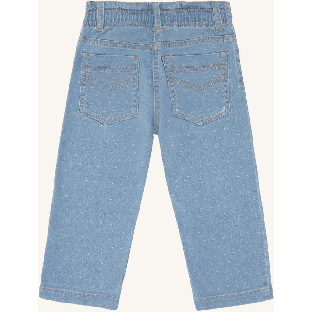 Hust & Claire HCTheresa  Dotty denim Trousers 33 Blue Denim