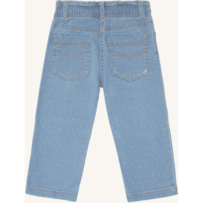 Hust & Claire HCTheresa  Dotty denim Trousers 33 Blue Denim