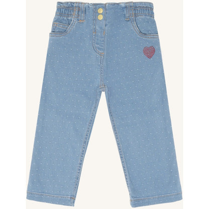 Hust & Claire HCTheresa  Dotty denim Trousers 33 Blue Denim