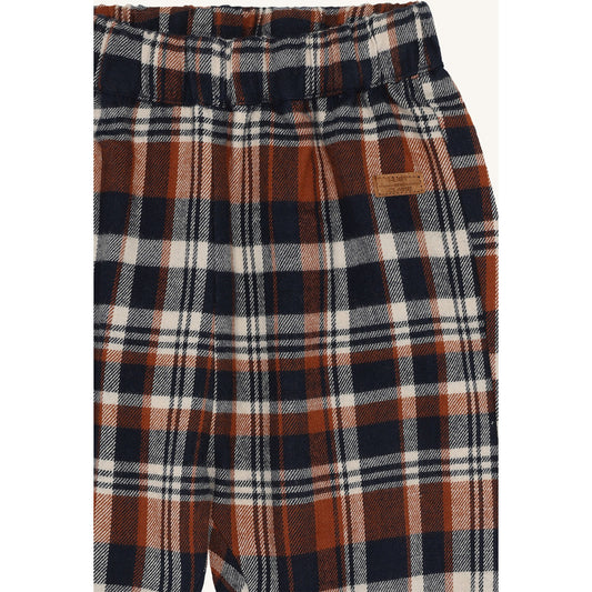 Hust & Claire HCTobby Urban check Trousers 4150 More Navy