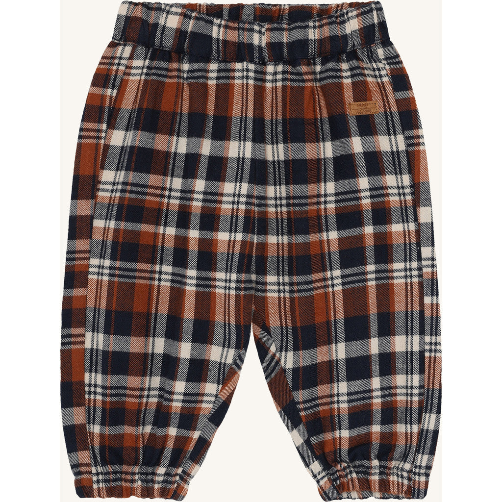 Hust & Claire HCTobby Urban check Trousers 4150 More Navy
