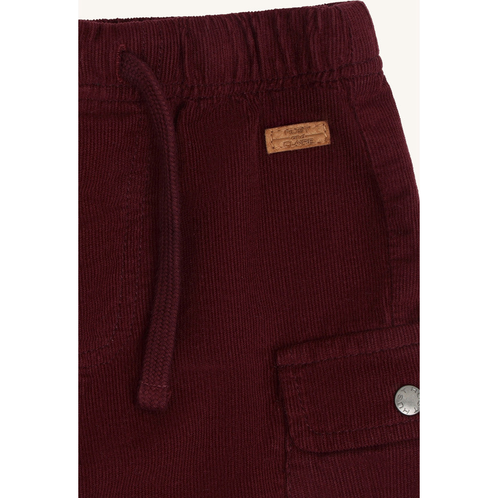 Hust & Claire HCTue Corduroy Trousers 4361 Red Chocolate