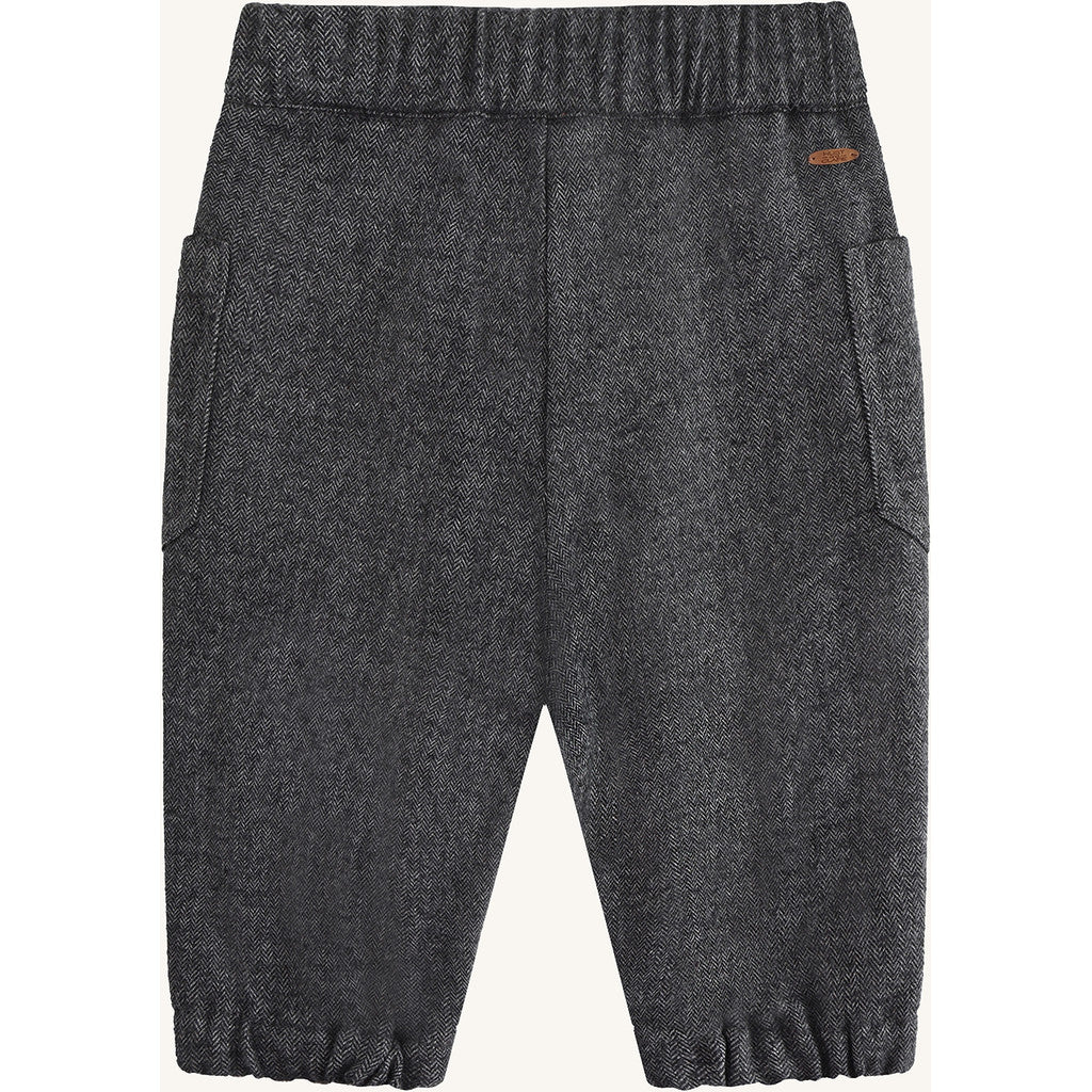 Hust & Claire HCTue Herringbone Trousers 1202 Grey Blend