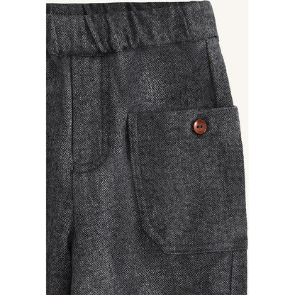 Hust & Claire HCTue Herringbone Trousers 1202 Grey Blend