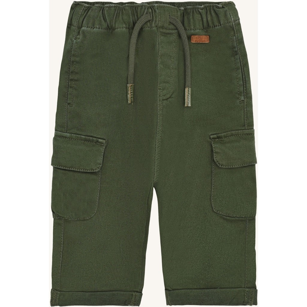 Hust & Claire HCTue Peached Canvas Trousers 3461 Deep Ivy