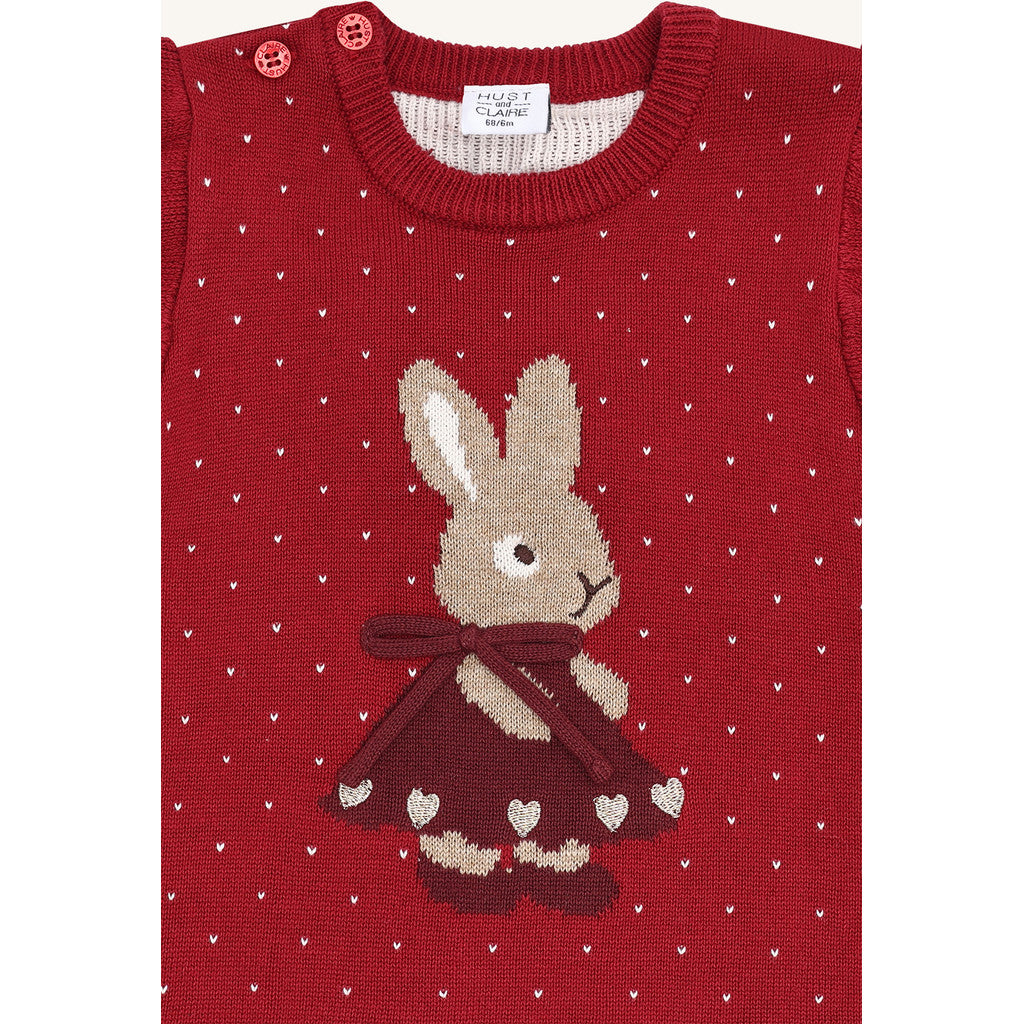 Hust & Claire HCVilma bunny Knitwear 3379 Teaberry