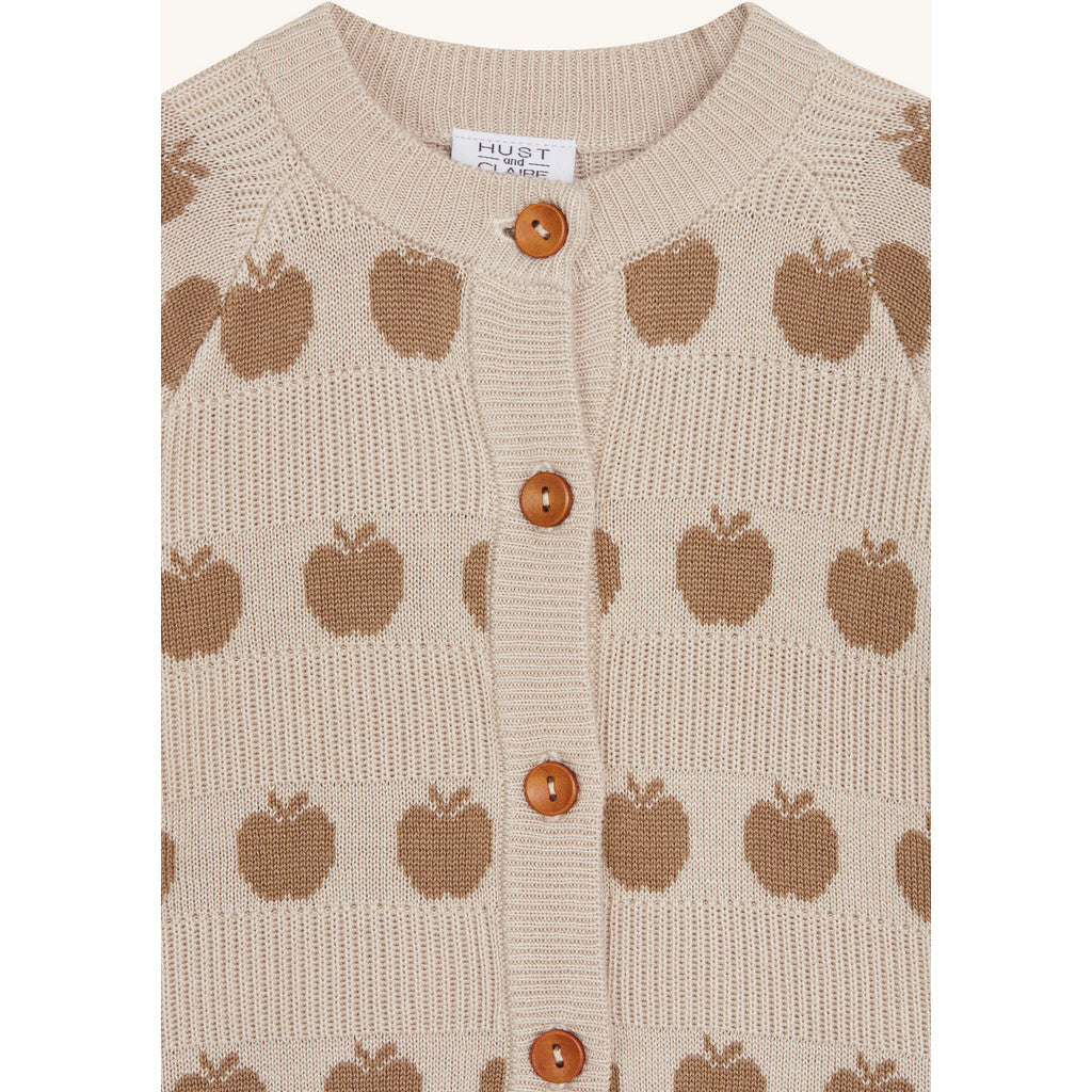 Hust & Claire Knit HCCuno Bamboo knit Cardigan 3515 Warm Sand