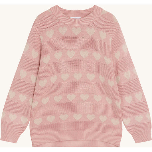 Hust & Claire Knit HCPos Jacquard knit Pullover 3366 Dusty Rose